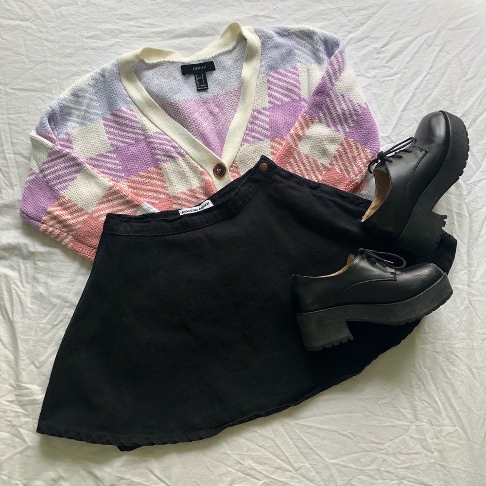 American Apparel Black Circle Skirt - size small